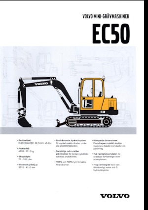 मिनी एक्सकेवेटर Volvo EC50