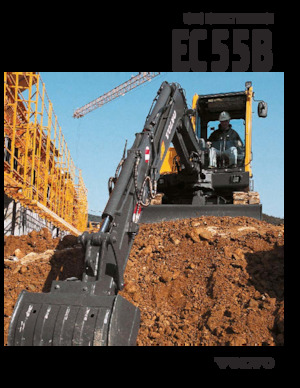 मिनी एक्सकेवेटर Volvo EC55B