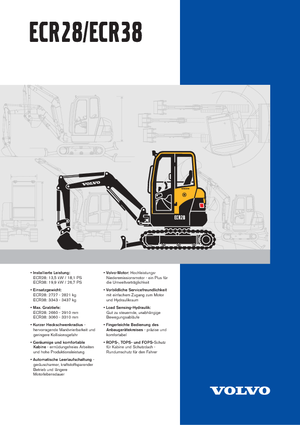 मिनी एक्सकेवेटर Volvo ECR38