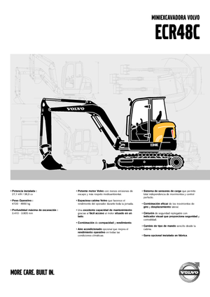 मिनी एक्सकेवेटर Volvo ECR48C