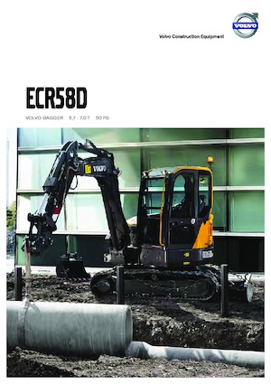 मिनी एक्सकेवेटर Volvo ECR58D