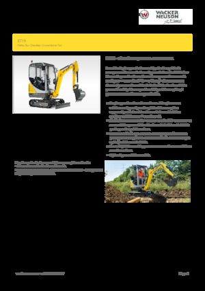 मिनी एक्सकेवेटर Wacker Neuson ET16