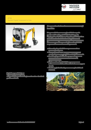 मिनी एक्सकेवेटर Wacker Neuson ET16
