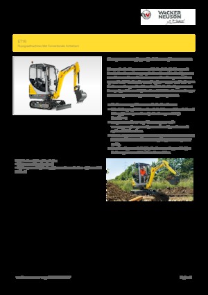 मिनी एक्सकेवेटर Wacker Neuson ET16