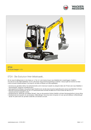 मिनी एक्सकेवेटर Wacker Neuson ET24