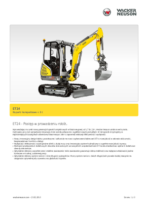मिनी एक्सकेवेटर Wacker Neuson ET24