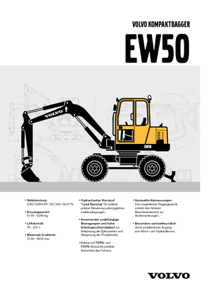 व्हील एक्सकेवेटर Volvo EW50