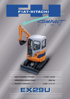मिनी एक्सकेवेटर Fiat-Hitachi EX 29 U