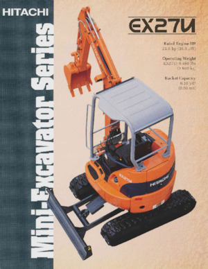 मिनी एक्सकेवेटर Hitachi EX27U