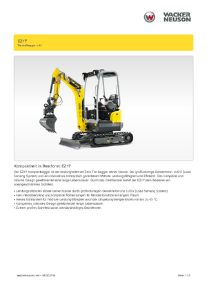 मिनी एक्सकेवेटर Wacker Neuson EZ17