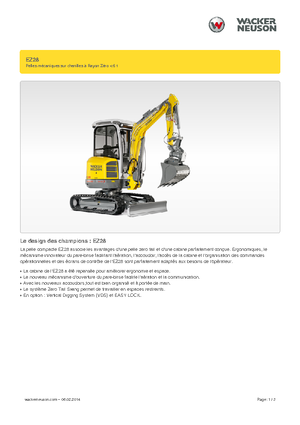 मिनी एक्सकेवेटर Wacker Neuson EZ28