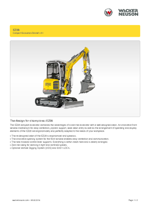 मिनी एक्सकेवेटर Wacker Neuson EZ28