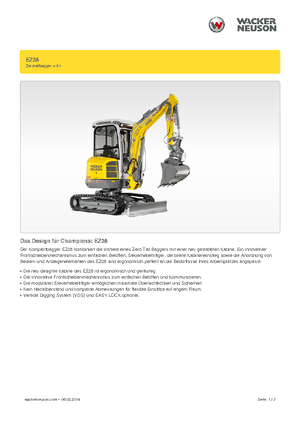 मिनी एक्सकेवेटर Wacker Neuson EZ28