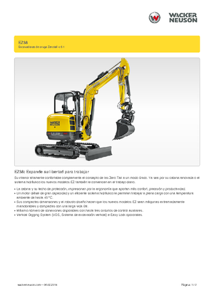 मिनी एक्सकेवेटर Wacker Neuson EZ38