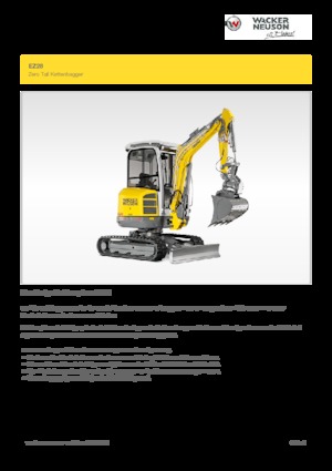 मिनी एक्सकेवेटर Wacker Neuson EZ28