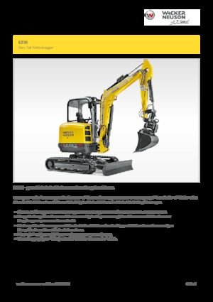 मिनी एक्सकेवेटर Wacker Neuson EZ38