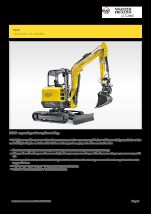 मिनी एक्सकेवेटर Wacker Neuson EZ38
