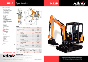 मिनी एक्सकेवेटर Hanix H 22 B