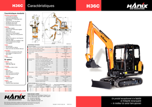मिनी एक्सकेवेटर Hanix H 36 B