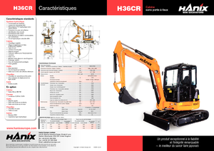 मिनी एक्सकेवेटर Hanix H 36 R