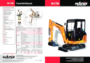 मिनी एक्सकेवेटर Hanix H17D