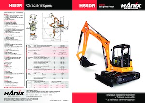 मिनी एक्सकेवेटर Hanix H55DR