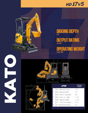 मिनी एक्सकेवेटर Kato HD17V5