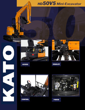 मिनी एक्सकेवेटर Kato HD50V5