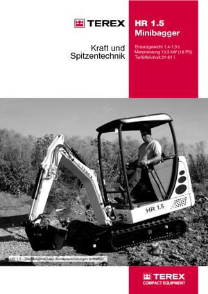 मिनी एक्सकेवेटर Terex-Schaeff HR 1.5