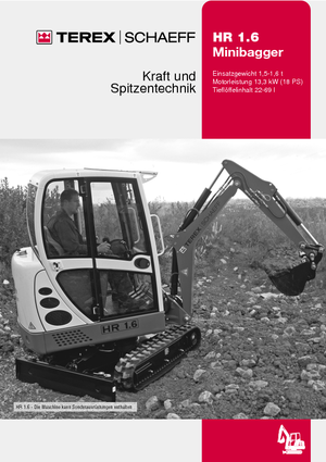 मिनी एक्सकेवेटर Terex-Schaeff HR 1.6