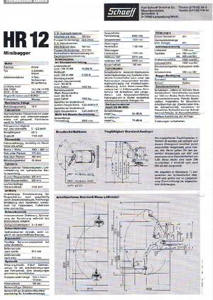 मिनी एक्सकेवेटर Terex-Schaeff HR 12