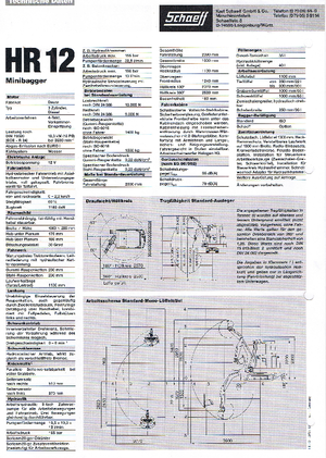 मिनी एक्सकेवेटर Terex-Schaeff HR 12