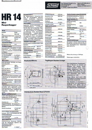मिनी एक्सकेवेटर Terex-Schaeff HR 14