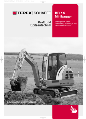 मिनी एक्सकेवेटर Terex-Schaeff HR 14