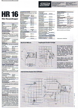 मिनी एक्सकेवेटर Terex-Schaeff HR 16