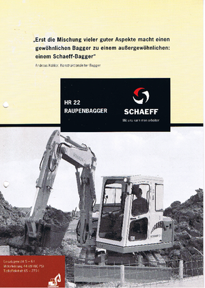 मिनी एक्सकेवेटर Terex-Schaeff HR 22