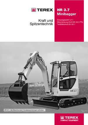 मिनी एक्सकेवेटर Terex-Schaeff HR 3.7