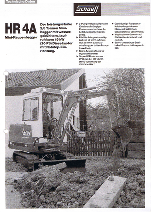 मिनी एक्सकेवेटर Terex-Schaeff HR 4 A