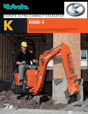 मिनी एक्सकेवेटर Kubota K008-3