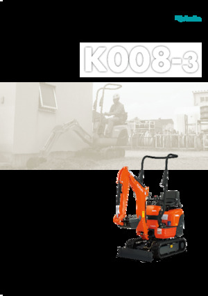 मिनी एक्सकेवेटर Kubota K008-3