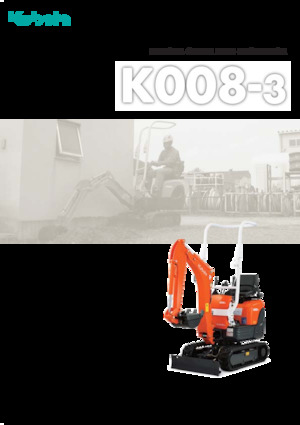 मिनी एक्सकेवेटर Kubota K008-3