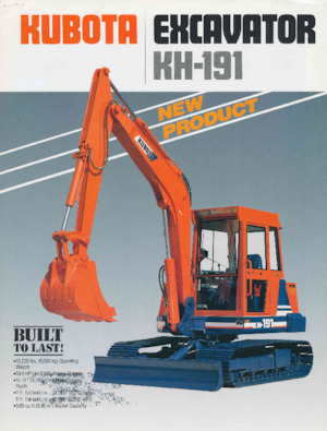 मिनी एक्सकेवेटर Kubota KH191