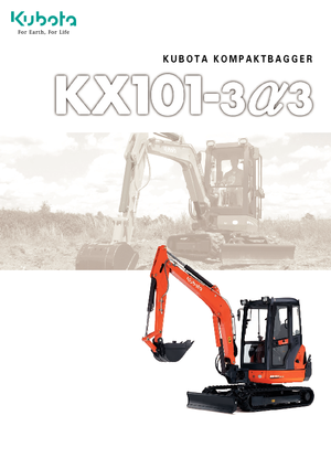 मिनी एक्सकेवेटर Kubota KX101-3α3