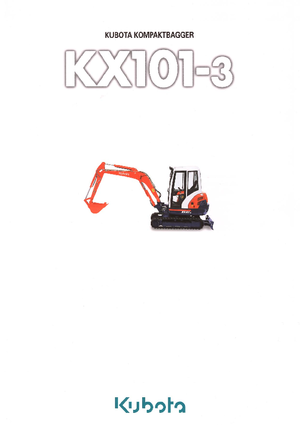 मिनी एक्सकेवेटर Kubota KX101-3α GL