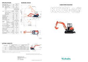 मिनी एक्सकेवेटर Kubota KX121-3α GL