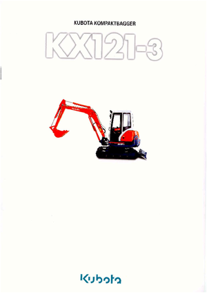 मिनी एक्सकेवेटर Kubota KX121-3 GL