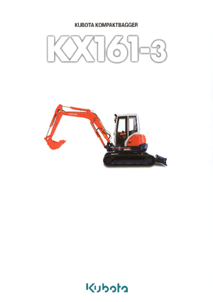 मिनी एक्सकेवेटर Kubota KX161-3α GL
