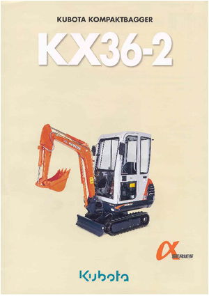 मिनी एक्सकेवेटर Kubota KX36-2α G
