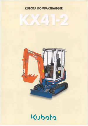 मिनी एक्सकेवेटर Kubota KX41-2 V