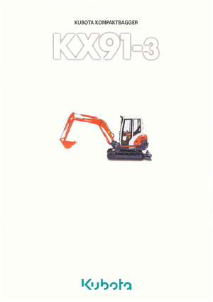 मिनी एक्सकेवेटर Kubota KX91-3α GL